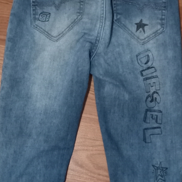 10Diesel Girls Kid Super Slim Skinny Jeans KXA9D Sz 10Y Stretch Measured Sz 20x2 - Picture 11 of 14